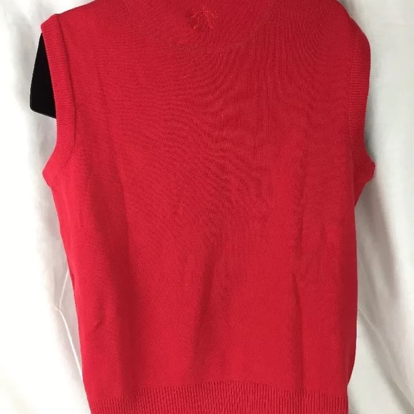 BT Player Red Small V Neck Sweater Vest - Picture 2 of 6